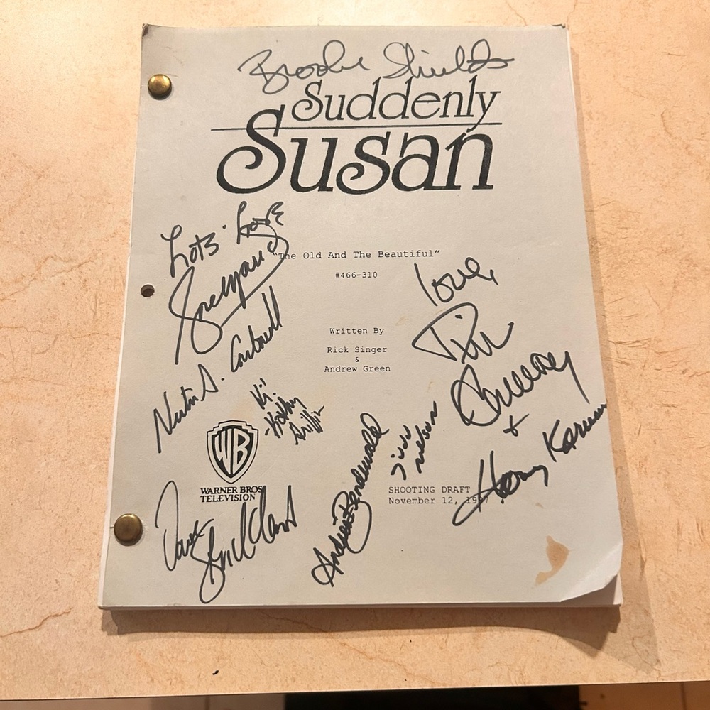 Signed 'Suddenly Susan' Script